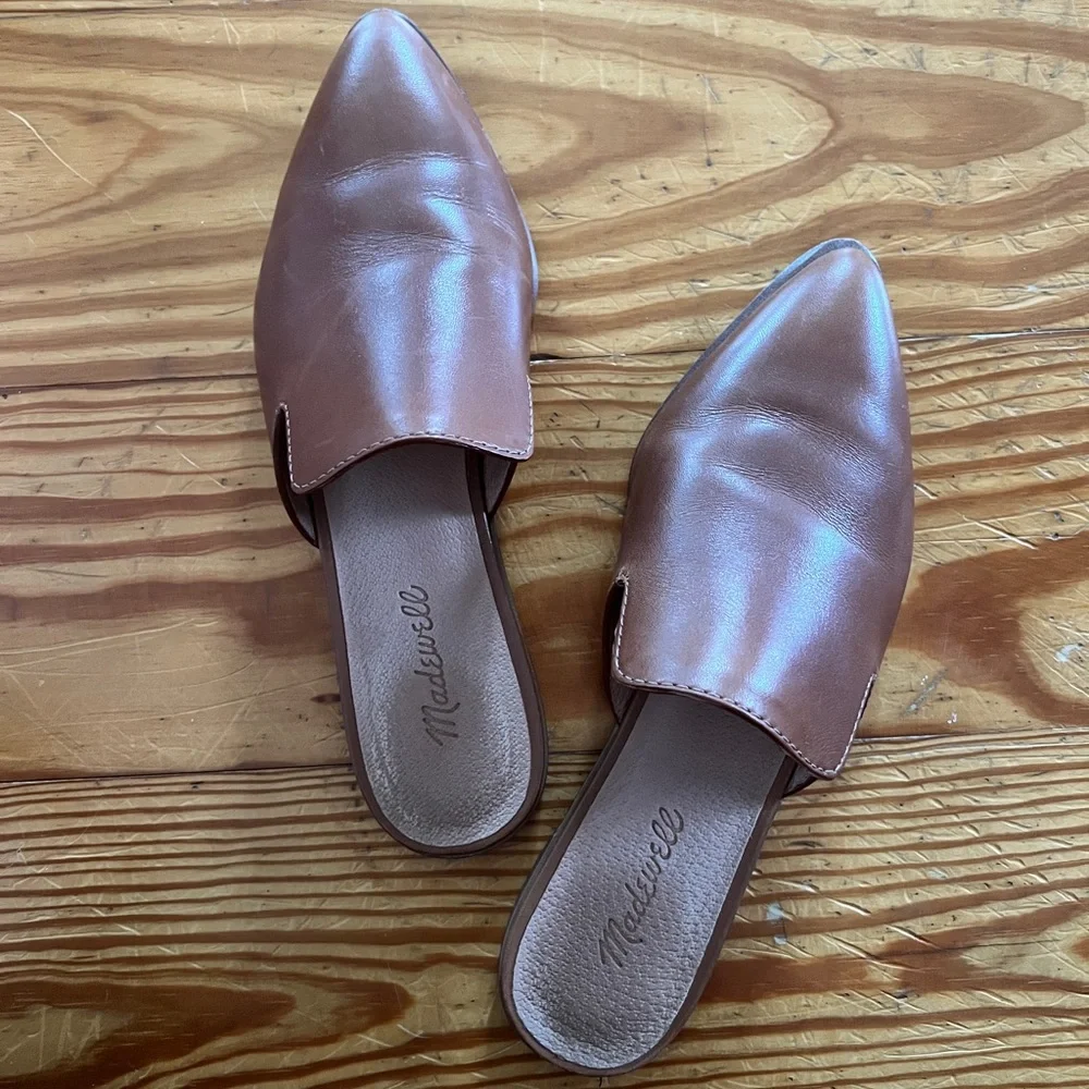 The Gemma Mule in Leather from Madewell size 7.5